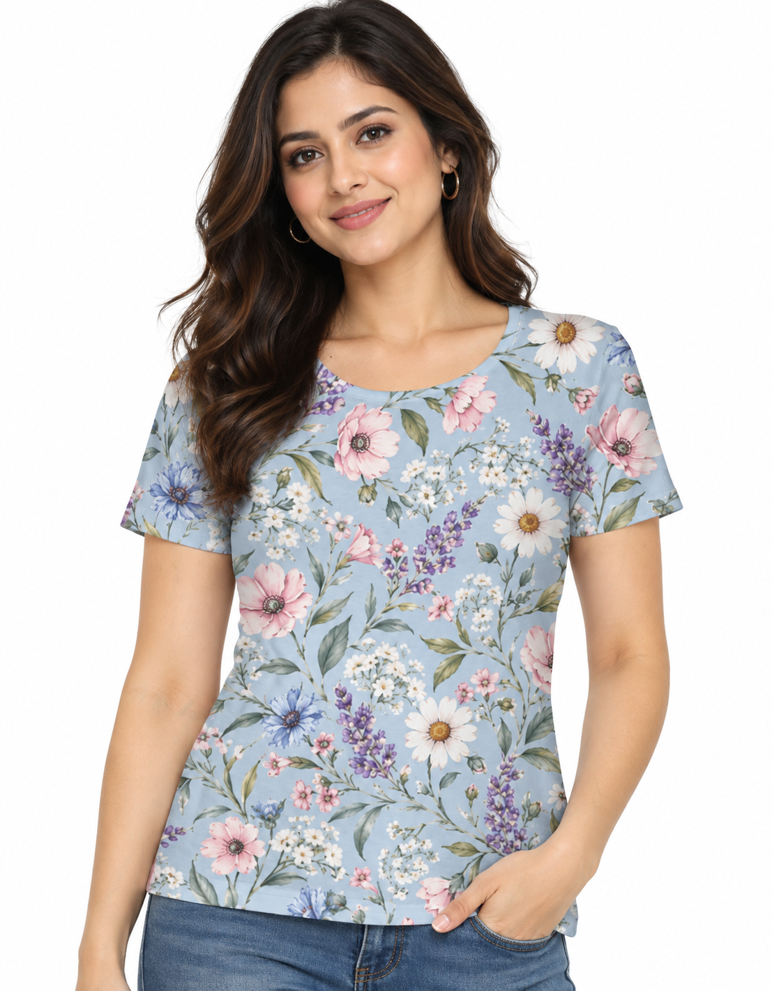 Bloom in Grace Women's Floral T-Shirt