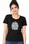Zero Drama Club – Women's Black Graphic T-Shirt