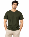 The Vibe Tees Premium Olive Green T-Shirt