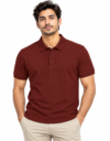 The Vibe Tees Men's Brick Red Polo T-Shirt – Timeless Style, Everyday Confidence